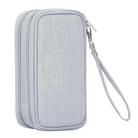 BUBM CDB-SC Double Layer Data Cable Power Bank Storage Bag(Gray) - 1