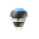 10 PCS Small Waterproof Self-Reset Button Switch(Blue) - 1