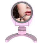 Folding Portable Mirror Phone Holder For 3-7 inch Mobile Phone(Pink) - 1