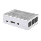 Aluminum Alloy Shell Grid Cooling Box For Raspberry Pi 3 Model B Pi 2/B + Silver - 1