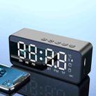 ZXL-G50 Mini Mirror Alarm Bluetooth Speaker Support TF Card(Black) - 1