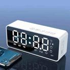ZXL-G50 Mini Mirror Alarm Bluetooth Speaker Support TF Card(White) - 1