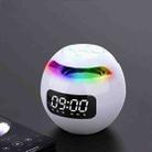 ZXL-G90 Portable Colorful Ball Bluetooth Speaker, Style: Clock Version (White) - 1
