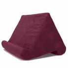 Tablet Mobile Phone Bracket Multi-Angle Pillow, Size: 27x25x23cm(Wine Red) - 1