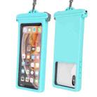 Multifunctional Plastic Anti-Drop Mobile Phone Waterproof Bag(Blue) - 1