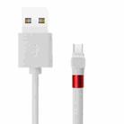 Desktop Lazy Mobile Phone Holder Fast Charging Data Cable, Model: USB to Micro USB(White) - 1