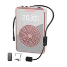 ZXL-H3 Portable Teaching Microphone Amplifier with Time Display, Spec: Wireless Version (Rose Gold) - 1