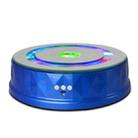 LED Light Electric Rotating Turntable Display Stand Video Shooting Props Turntable(Blue) - 1