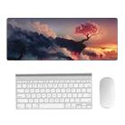 Hand-Painted Fantasy Pattern Mouse Pad, Size: 400 x 900 x 1.5mm Not Overlocked(5 Volcanic Tree) - 1