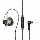 QKZ AK6 PRO HiFi Subwoofer In-Ear Wired Headphones with Mic(Black) - 1