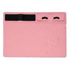 JJ-82401 Mouse Pad with Phone Charging and Phone Holder(Pink) - 1