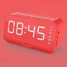 NW-A20 Mini Alarm Clock HIFI Wireless Bluetooth Speaker(Red) - 1