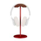 020 Walnut Aluminum Alloy Display Holder for Headset(Red) - 1