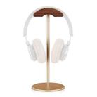 020 Walnut Aluminum Alloy Display Holder for Headset(Gold) - 1