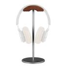 020 Walnut Aluminum Alloy Display Holder for Headset(Gray) - 1