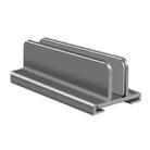 Aluminum Alloy Laptop Tablet Phone Storage Stand, Color: L400 Single Slot (Gray) - 1