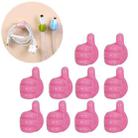 10 PCS Handy Holder Cable Organizer Household Convenience Clip(Pink) - 1