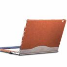 PU Leather Laptop Protective Sleeve For Microsoft Surface Book 2 15 inches(Business Brown) - 1