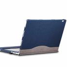 PU Leather Laptop Protective Sleeve For Microsoft Surface Book 3 13.5 inches(Deep Blue) - 1