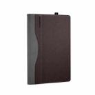 13.5 Inch Multifunctional PU Leather Laptop Sleeve For Microsoft Surface Laptop 1/2/3/4(Brown) - 1