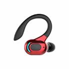 F8 Bluetooth 5.1 Ear-Mounted Stereo Wireless Sports Earphone(Black+Red) - 1