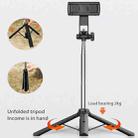 CYKE Folding Telescopic Mobile Phone Broadcast Stand Tripod, Specification: A31E-1.1m (With Light) - 2