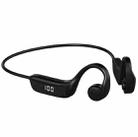 S368 Long Battery Life Bone Conduction Bluetooth 5.1 Earphone with Digital Display(Black) - 1