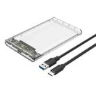 TU31 2.5 Inch USB3.1 TYPE-C Interface Hard Disk Transparent Protective Shell - 1
