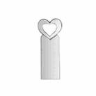 Zshqu2 Heart-Shaped USB 2.0 High Speed Metal USB Flash Drives, Capacity: 64GB(White) - 1