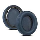 1 Pair Protein Leather Sponge Earphone Cover For Anker Soundcore Life Q30 (Dark Blue) - 1