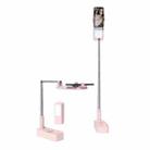 V6 360-Degree Rotating Double-Sided Light-Filling Live Bracket(Pink) - 1