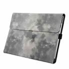 For Microsoft Surface Pro 7+ / 7 / 6 / 5 / 4 Ink and Wash Leather Tablet Protective Case, Color: Gray - 1