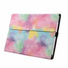 For Microsoft Surface Pro 7+ / 7 / 6 / 5 / 4 Ink and Wash Leather Tablet Protective Case, Color: Colorful - 1