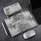 For Microsoft Surface Go 1 / 2 Ink and Wash Leather Tablet Protective Case, Color: Gray + Power Bag - 1
