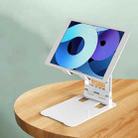 Desktop Foldable Liftable Anti-Skid Mobile Phone And Tablet Stand(White) - 1