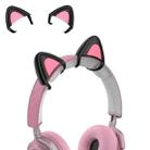 T6 Cute Cat Ear Decoration for Headphones(Black) - 1