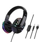 Soyto 733RGB Luminous Computer Headset For Xbox / PS4 / PS5(Black) - 1