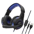 Soyto SY885MV Luminous Gaming Computer Headset For PS4 (Black Blue) - 1