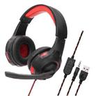 Soyto SY885MV Luminous Gaming Computer Headset For PS4 (Black Red) - 1