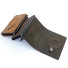 Anti-Theft Positioning Wallet Men Card Holder Mini Wallets For Airtag(Cowhide Black) - 4