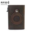 Anti-Theft Positioning Wallet Men Card Holder Mini Wallets For Airtag(Cowhide Brown) - 1
