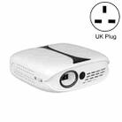 LEJIADA RD-606 854x480P DLP Home Mini Portable Projector, Mobile Phone Smae Screen Version(UK Plug) - 1