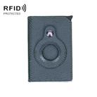 Lizard Pattern RFID Anti-Theft Card Holder With Tracker Hole For Airtag(Green) - 1