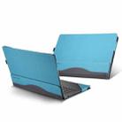 Laptop Leather Anti-Fall Protective Case For Lenovo XiaoXin Pro 14 2021(Gray Cobalt Blue) - 1