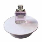 20cmTwo-Way Turntable Display Stand Video Shooting Props Turntable(White + White Velvet) - 1