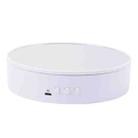 15cm Adjustable Speed Rotating Display Stand Props Turntable(White Mirror) - 1