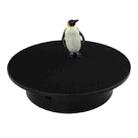 25cm USB Power Rotating Display Stand Video Shooting Props Turntable(Black+Black Velvet) - 1