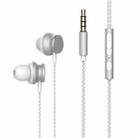 2 PCS TS118 3.5mm Metal In-Ear Wired Game Earphone(Silver Gray) - 1