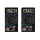 2 PCS ANENG DT830G Portable Digital Multimeter(Black) - 1