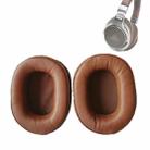 1 Pair Sponge Earmuff for Audio-Technica ATH-M50 / M40 / M50X / MSR7, Color: Goatskin-Brown  - 1